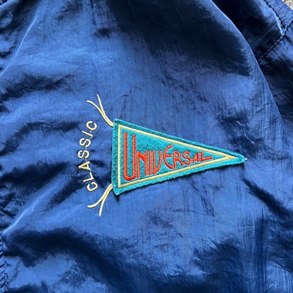 Vintage 70s 80s Gap Nylon Bomber Jacket Navy Men Size Small Talon Zipper Retro - Picture 3 of 15